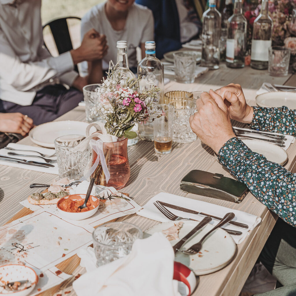 Sitting dinner
