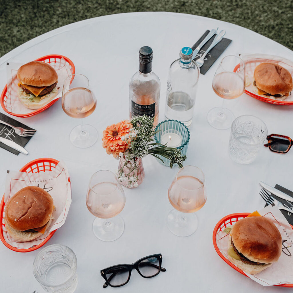 Sitting dinner